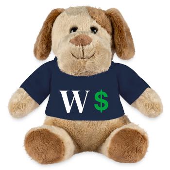 Buchstabe w Dollar - MiniFeet® Hund Helge - French Navy - Vorne