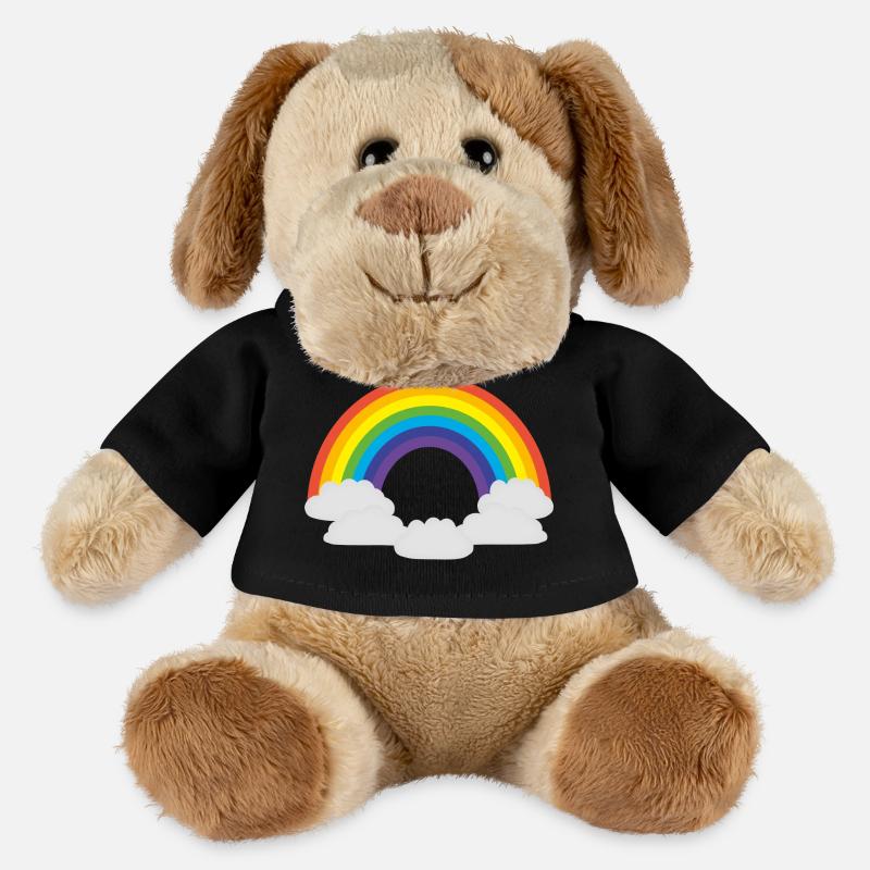 regenbogen sonne wolken wetter rainbow sun cloud38 - MiniFeet® Hund Helge - Schwarz