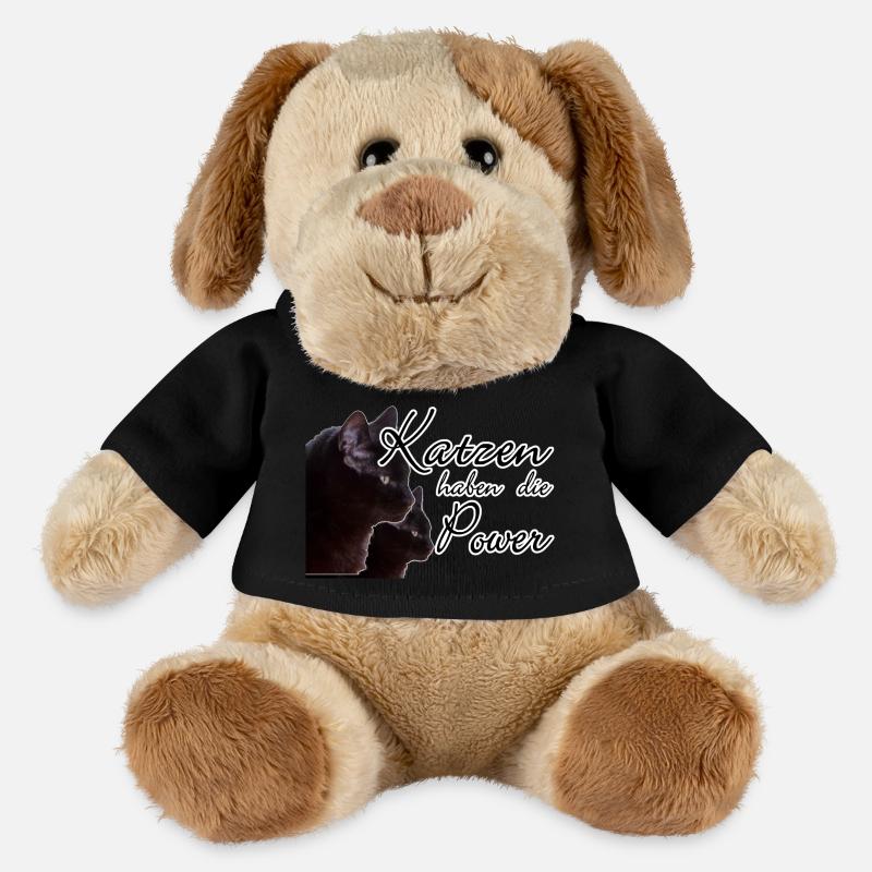 Katzen Katze Tier Haustier Spruch Liebe Geschenk - MiniFeet® Hund Helge - Schwarz