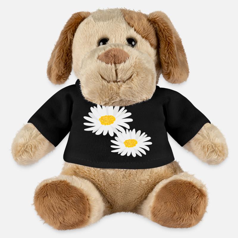 Blume Gänseblümchen - MiniFeet® Hund Helge - Schwarz