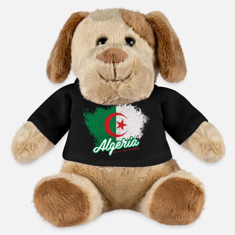 One, two, three, viva l'Algérie - Chien en peluche Helge MiniFeet® - noir