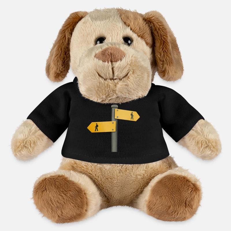Panneau de randonnée panneau indicateur - Chien en peluche Helge MiniFeet® - noir
