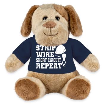 Elektrotechniker Zitat - MiniFeet® Hund Helge - French Navy - Vorne