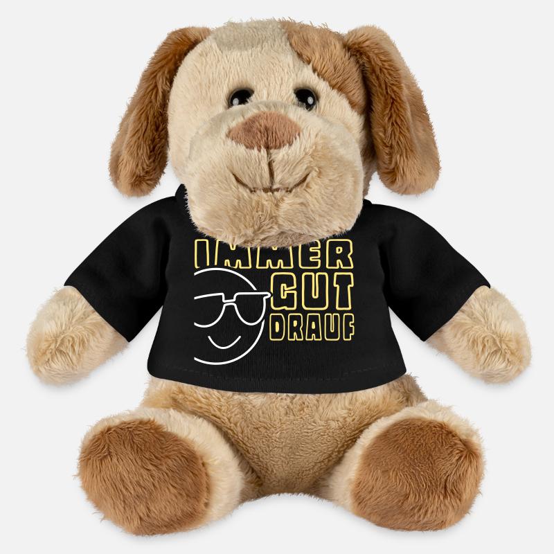Immer gut drauf | VEKTOR-GRAFIK - MiniFeet® Hund Helge - Schwarz