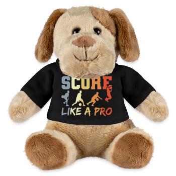 Lustiges Basketball Zitat - MiniFeet® Hund Helge - Schwarz - Vorne