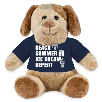 Eiscreme Liebhaber Spruch - MiniFeet® Hund Helge - French Navy - Vorne