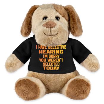 i Have Selective Hearing i'm you weren't selected - MiniFeet® Dog Helge - black - Front