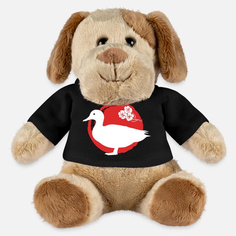 Ente Silhouette Japanisch - MiniFeet® Hund Helge - Schwarz