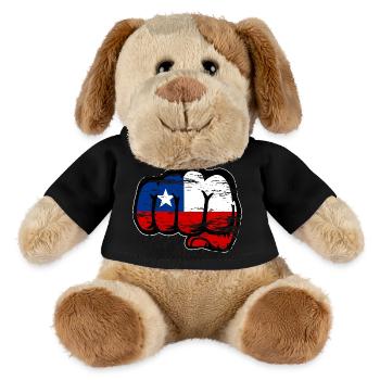 Chile Flagge Faust used - MiniFeet® Hund Helge - Schwarz - Vorne