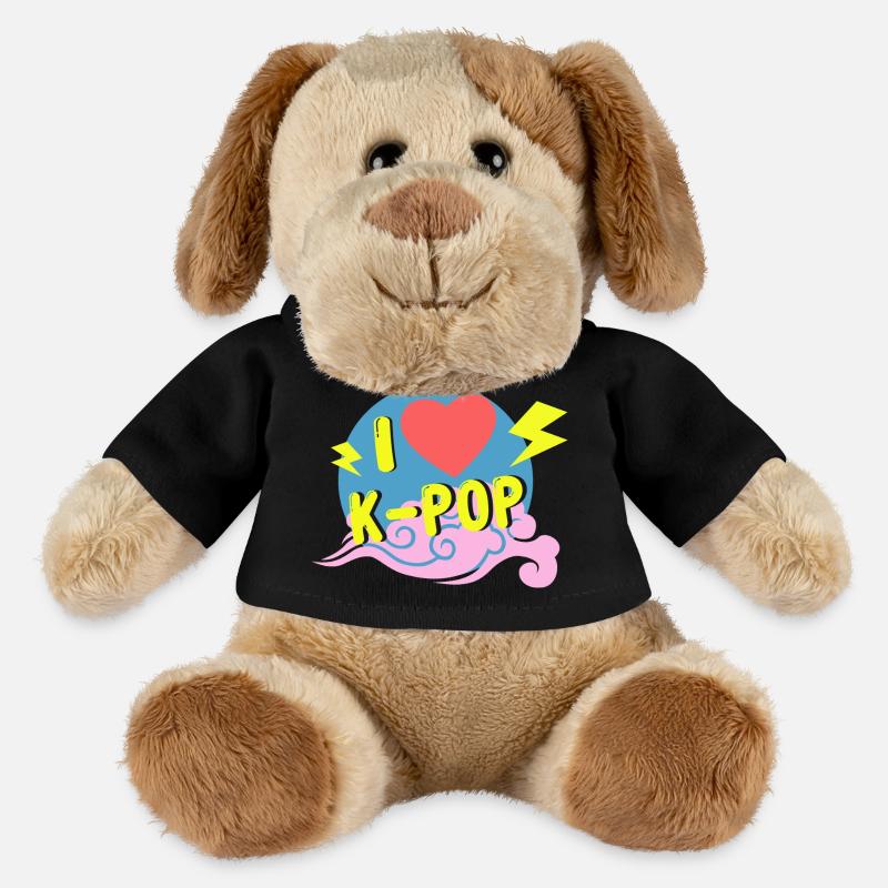Ich liebe Kpop - MiniFeet® Hund Helge - Schwarz