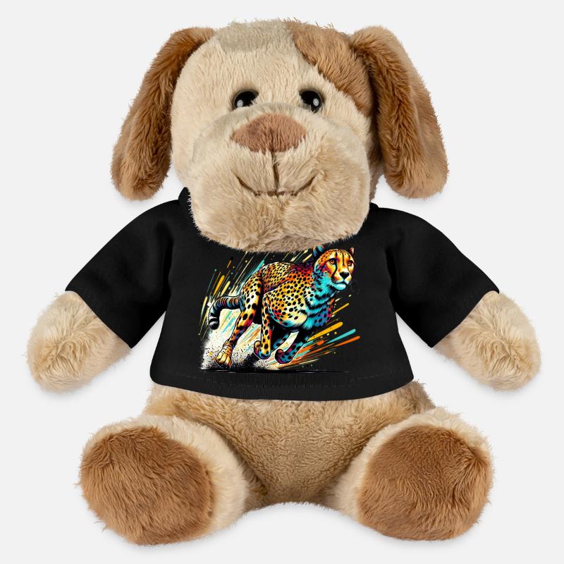 Guépard - Chien en peluche Helge MiniFeet® - noir