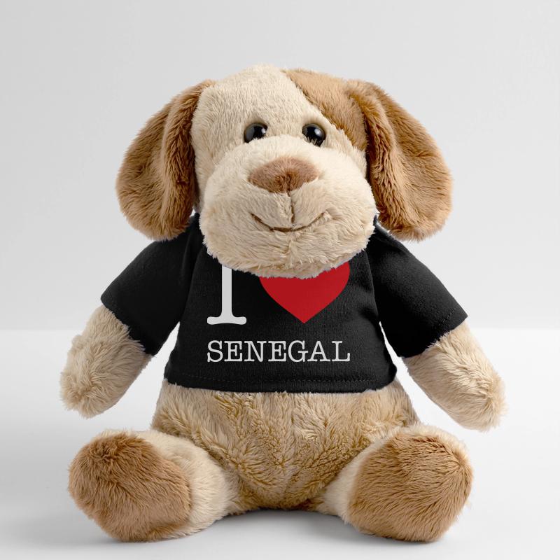 J’ADORE LE SÉNÉGAL Chien en peluche Helge MiniFeet®