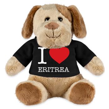 I LOVE ERITREA - MiniFeet® Hund Helge - Schwarz - Vorne