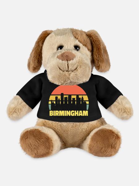 Birmingham Skyline Retro Vintage Silhouette - MiniFeet® Dog Helge - black