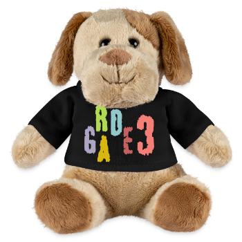 back to school grade 3 third grade - MiniFeet® Hund Helge - Schwarz - Vorne