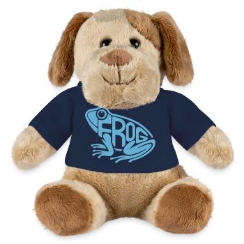 Playful Frog Typography - MiniFeet® Dog Helge - french navy - Front