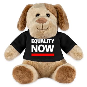 EQUALITY NOW Statement Slogan - MiniFeet® Dog Helge - black - Front