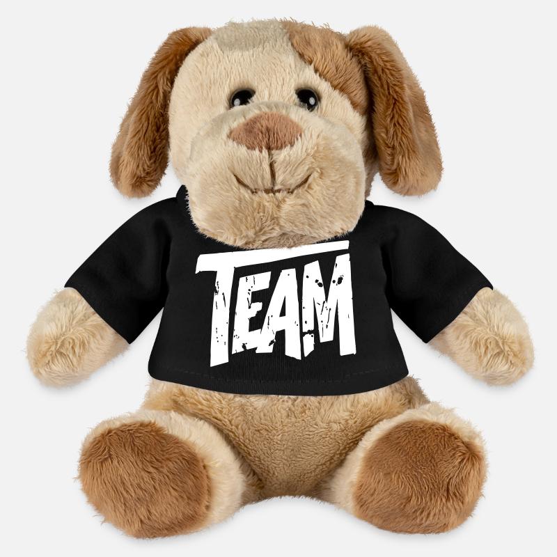 Équipe Graffiti - Chien en peluche Helge MiniFeet® - noir