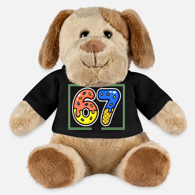 Siebenundsechzig, 67, 6, 7 - MiniFeet® Hund Helge - Schwarz