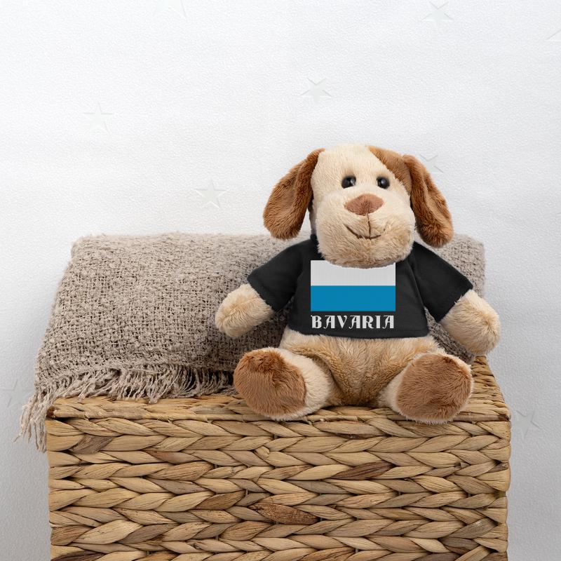 Drapeau de la Bavière avec texte gothique Chien en peluche Helge MiniFeet®