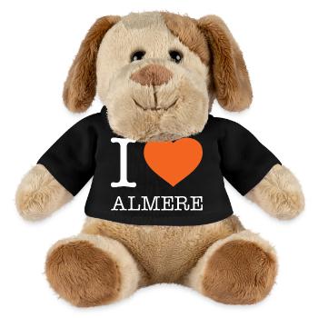 I love Almere - MiniFeet® Hund Helge - Schwarz - Vorne