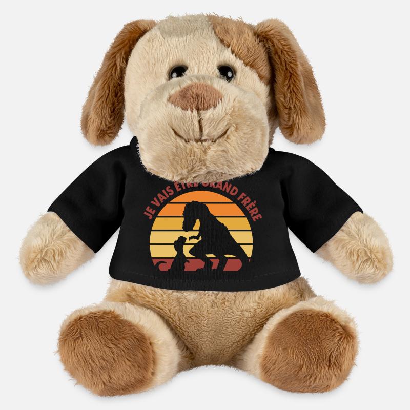 Ich werde der große Bruder sein. Schwangerschaftsankündigungshumor - MiniFeet® Hund Helge - Schwarz