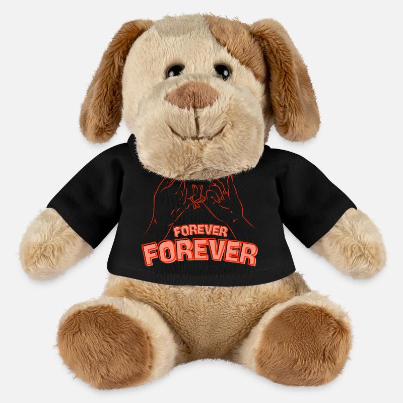 Forever Friendship – Hands Connect Hearts - MiniFeet® Dog Helge - black