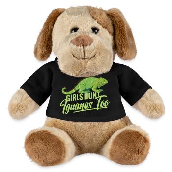 Femmes chasseuses d’iguanes, chasseuse de reptiles, lézards - Chien en peluche Helge MiniFeet® - noir - Devant