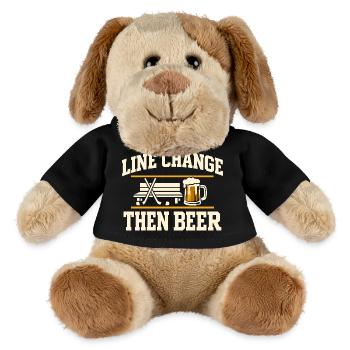 Beer League Hockey Funny Hockey Players Team Humor - MiniFeet® Dog Helge - black - Front