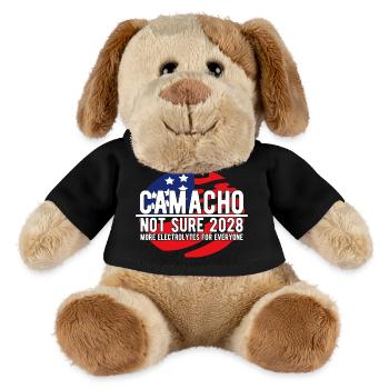 Camacho 2028 Emblem-Parodie Lustig, nicht sicher - MiniFeet® Hund Helge - Schwarz - Vorne