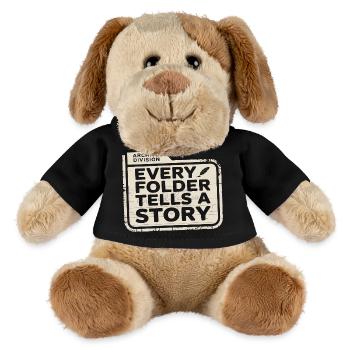 Chaque dossier raconte une histoire - Chien en peluche Helge MiniFeet® - noir - Devant