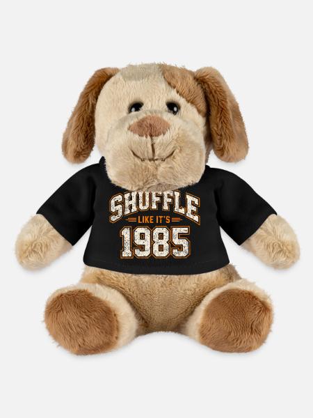 Shuffle Like It's 1985 Vintage Anniversary Gift - MiniFeet® Dog Helge - black