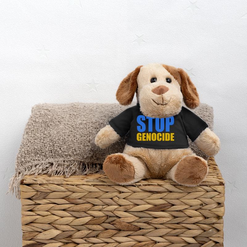 Stop genocide Chien en peluche Helge MiniFeet®