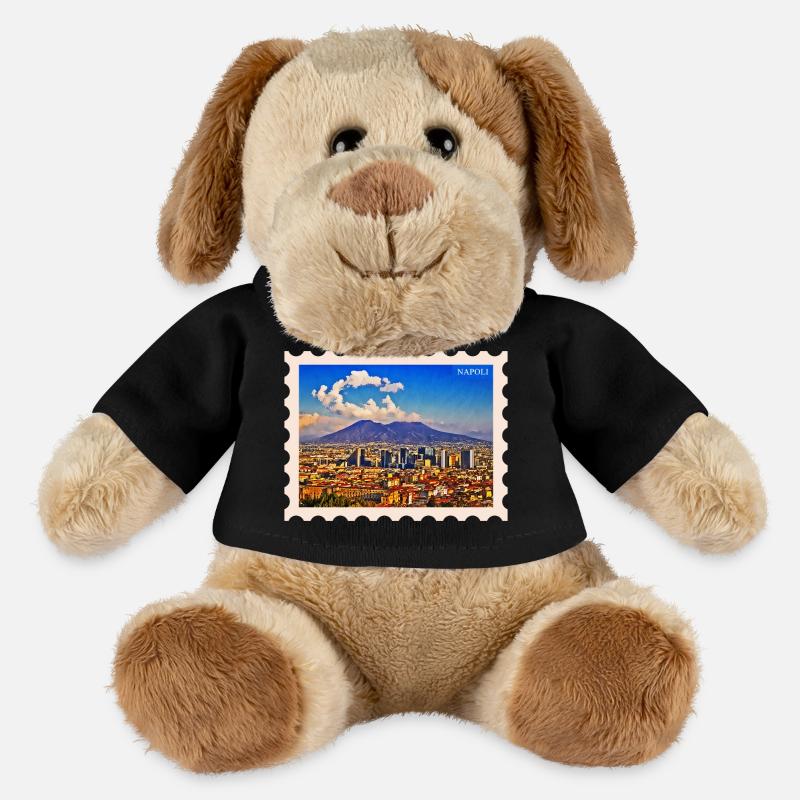 Silhouette de Naples Vesuvio - Chien en peluche Helge MiniFeet® - noir
