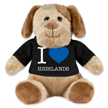 I LOVE HIGHLANDS - MiniFeet® Hund Helge - Schwarz - Vorne