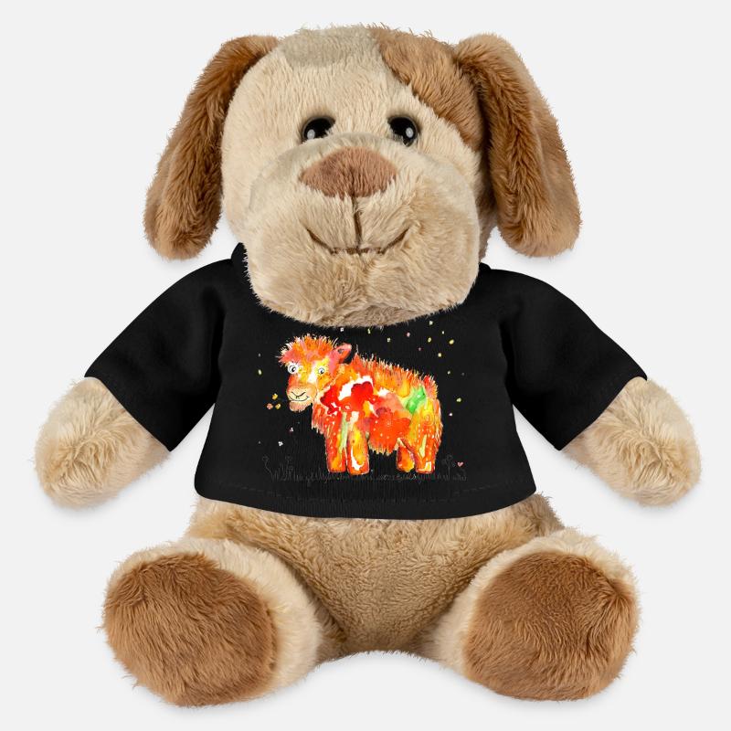 Gute Laune Moschus-Ochse - MiniFeet® Hund Helge - Schwarz