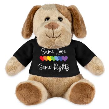 LGBTQ Pride Month - Gleiche Liebe, gleiche Rechte - MiniFeet® Hund Helge - Schwarz - Vorne