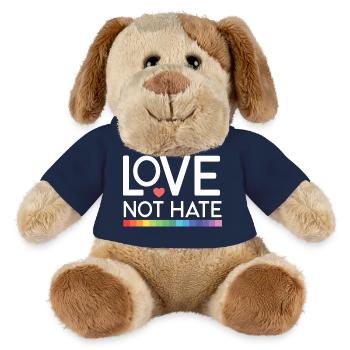 LGBT Pride Month - Love not Hate - MiniFeet® Dog Helge - french navy - Front
