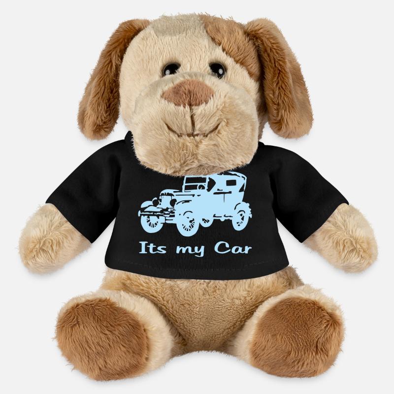 Oldtimer motiv mit Schrift - MiniFeet® Hund Helge - Schwarz