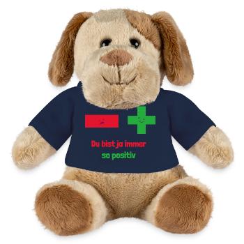 Du bist ja immer so positiv: Mathematische Denkwei - MiniFeet® Hund Helge - French Navy - Vorne