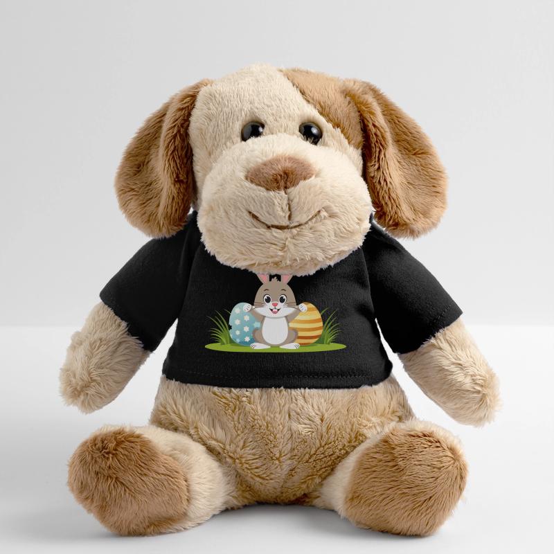 Happy Easter bunny with colorful Easter eggs MiniFeet® Dog Helge