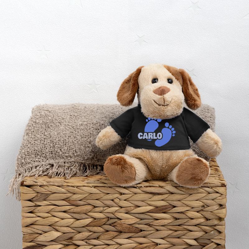 Naissance Carlo Chien en peluche Helge MiniFeet®