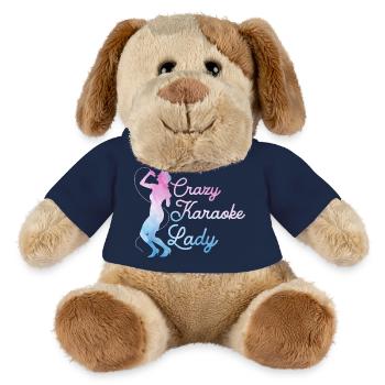 Crazy Karaoke Lady Chanteuse Chant - Chien en peluche Helge MiniFeet® - bleu marine - Devant