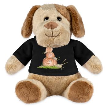Vineyard snails on snail family excursion - MiniFeet® Dog Helge - black - Front