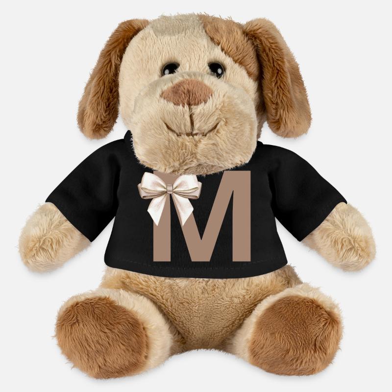 Buchstabe M Knoten - MiniFeet® Hund Helge - Schwarz