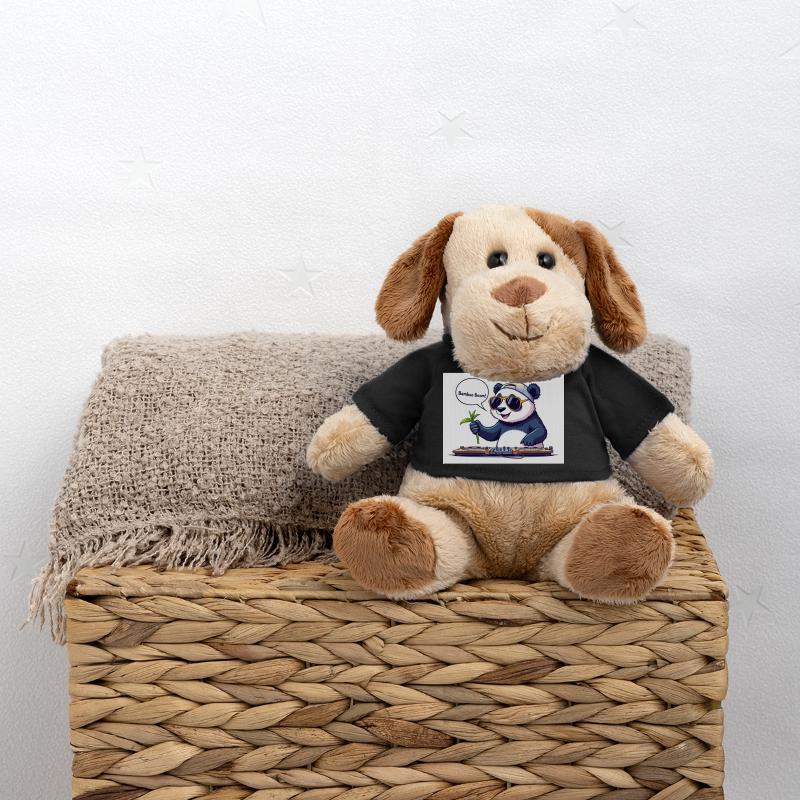Panda DJ avec Lunettes et Bâton de Bambou Chien en peluche Helge MiniFeet®