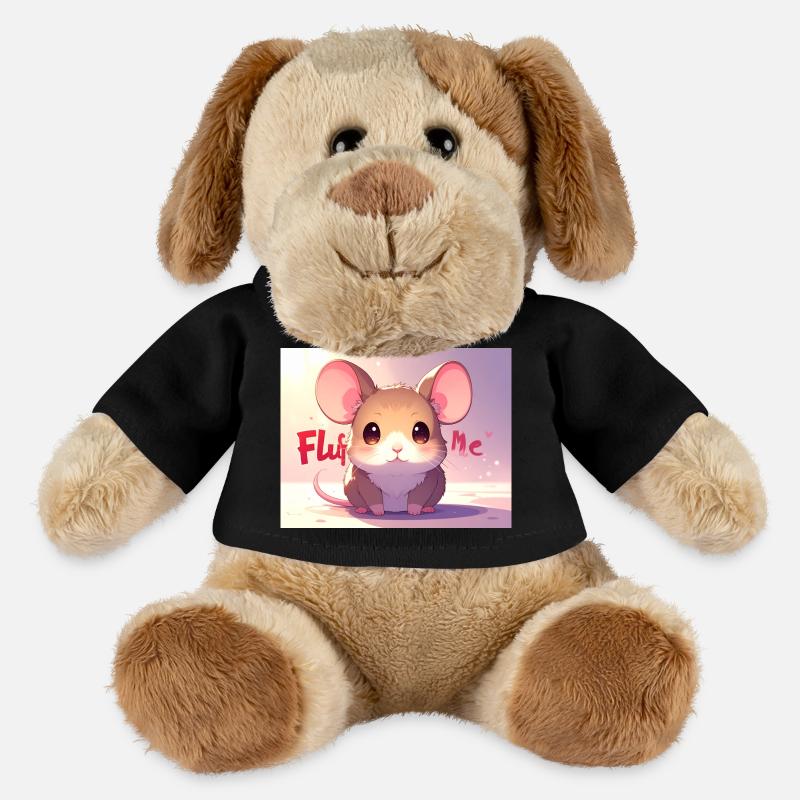 Mouse Fluff me - MiniFeet® Dog Helge - black