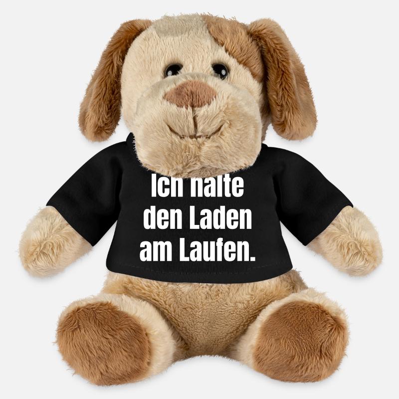 Ich halte den Laden am Laufen - MiniFeet® Hund Helge - Schwarz