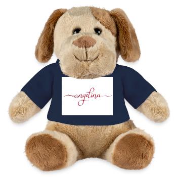 Angelina Elegante Kalligrafie in Rot - MiniFeet® Hund Helge - French Navy - Vorne