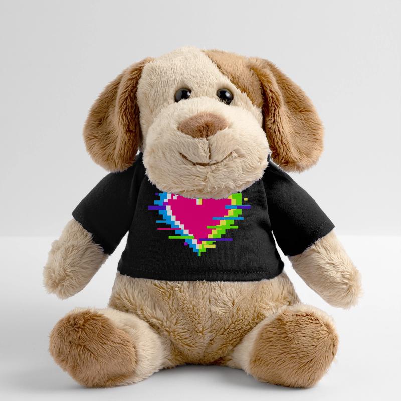 Pixel Heart Neon Glitch Rainbow MiniFeet® Dog Helge